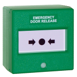 Green Resettable Call Point Triple Pole "EMERGENCY DOOR RELEASE"